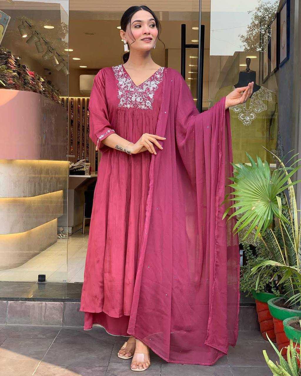 Ynf Chinon KESH501 EAGLE Kurti Wholesale Casual Kurtis Workwear Kurtis Festive Kurtis Anarkali Kurtis Embroidered Kurtis Manufacturer