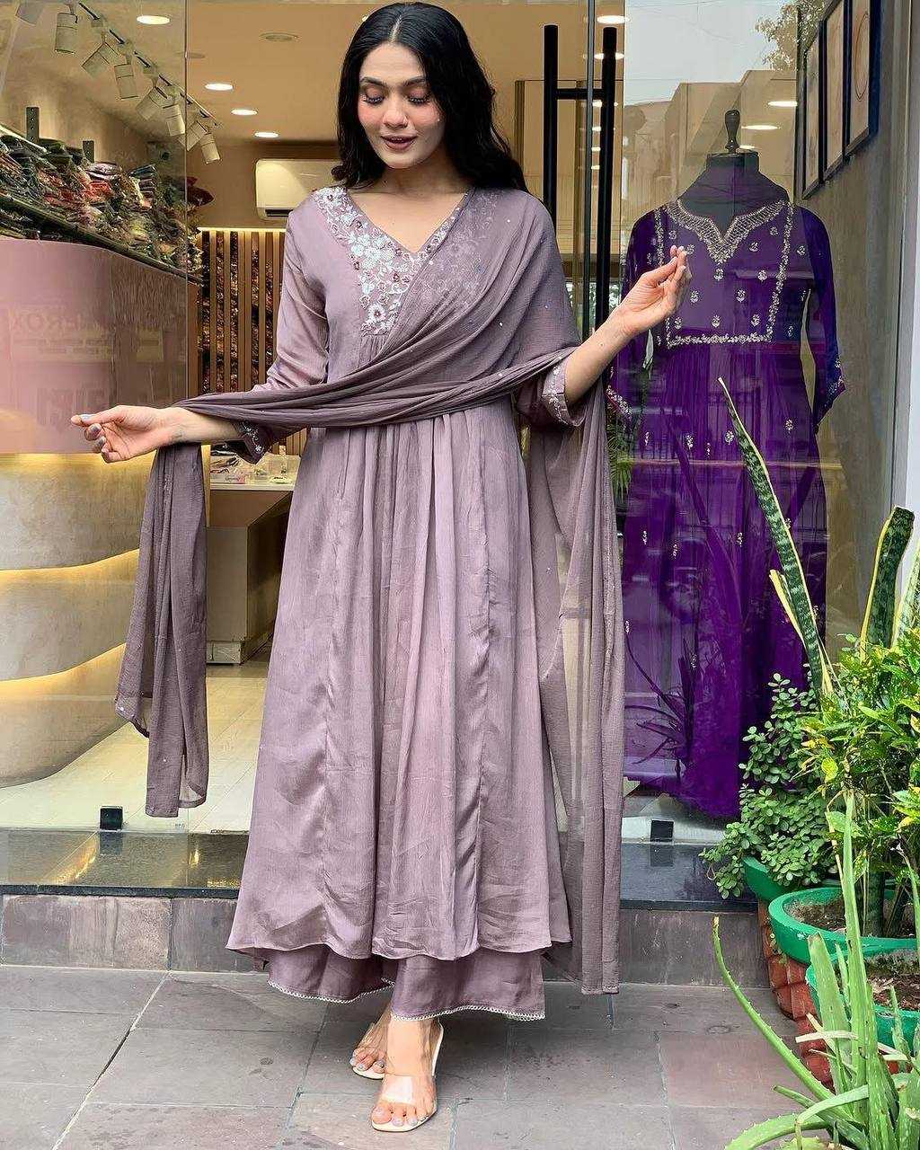 Ynf Chinon KESH501JILMIL Suits & Dresses Wholesale Ladies Suits Embroidery Suits Anarkali Suits Manufacturer