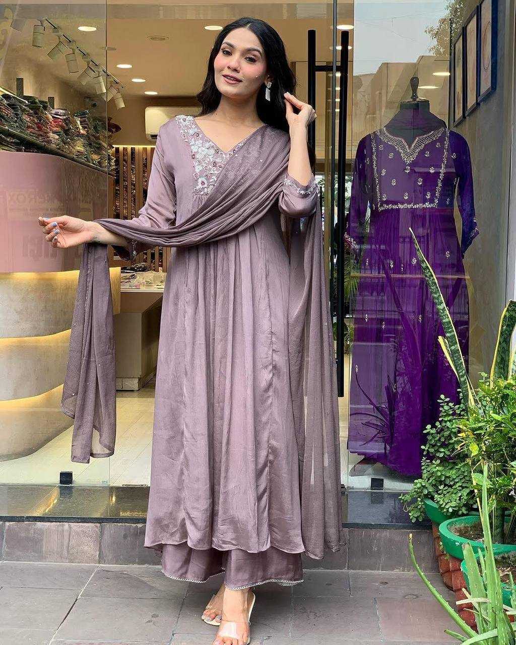Ynf Chinon KESH501JILMIL Suits & Dresses Wholesale Ladies Suits Embroidery Suits Anarkali Suits Manufacturer