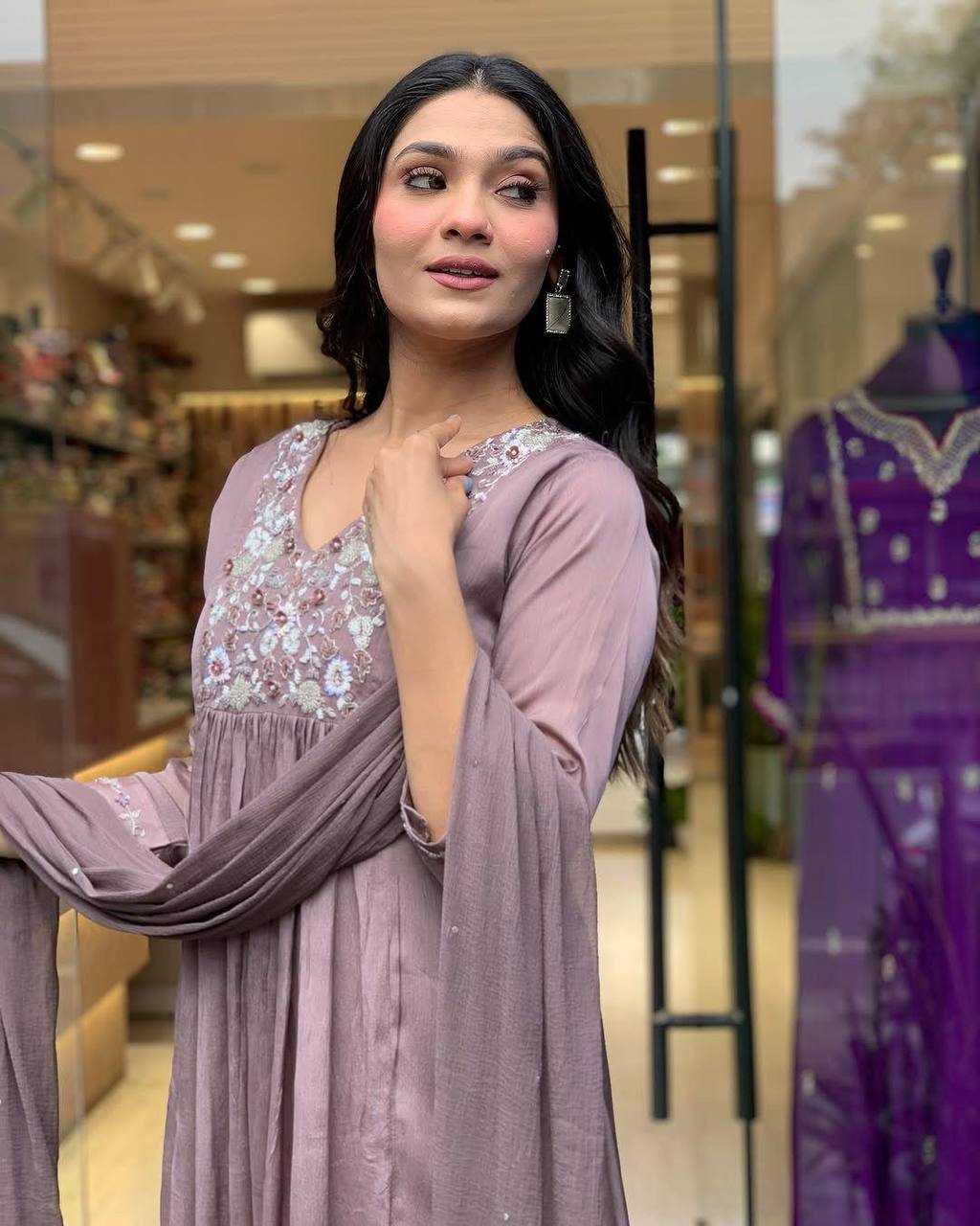 Ynf Chinon KESH501JILMIL Suits & Dresses Wholesale Ladies Suits Embroidery Suits Anarkali Suits Manufacturer