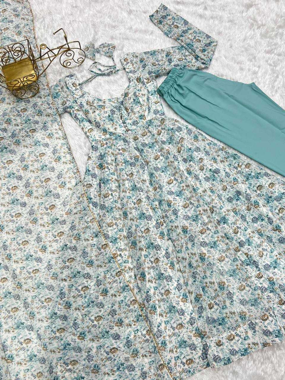 Ynf Chinon KESH504 262 Gowns Wholesale Fancy Gowns Anarkali Gown Long Gowns Manufacturer