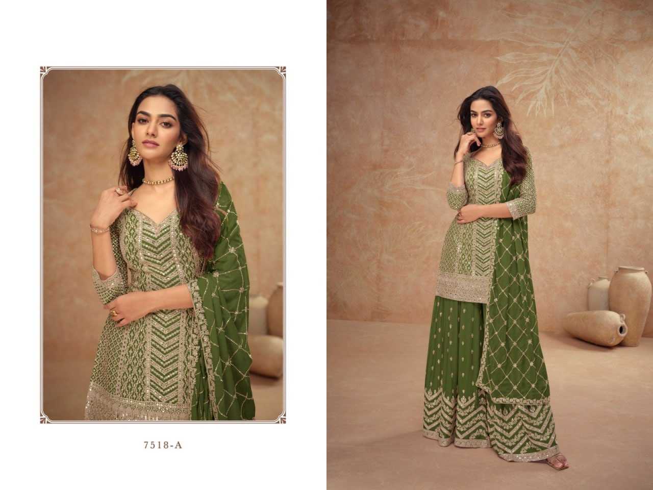 Ynf Chinon KESH504 7518 Suits & Dresses Wedding Collections Festive Collections Wholesale Embroidery Suits Designer Suits Wedding Outfits Manufacturer