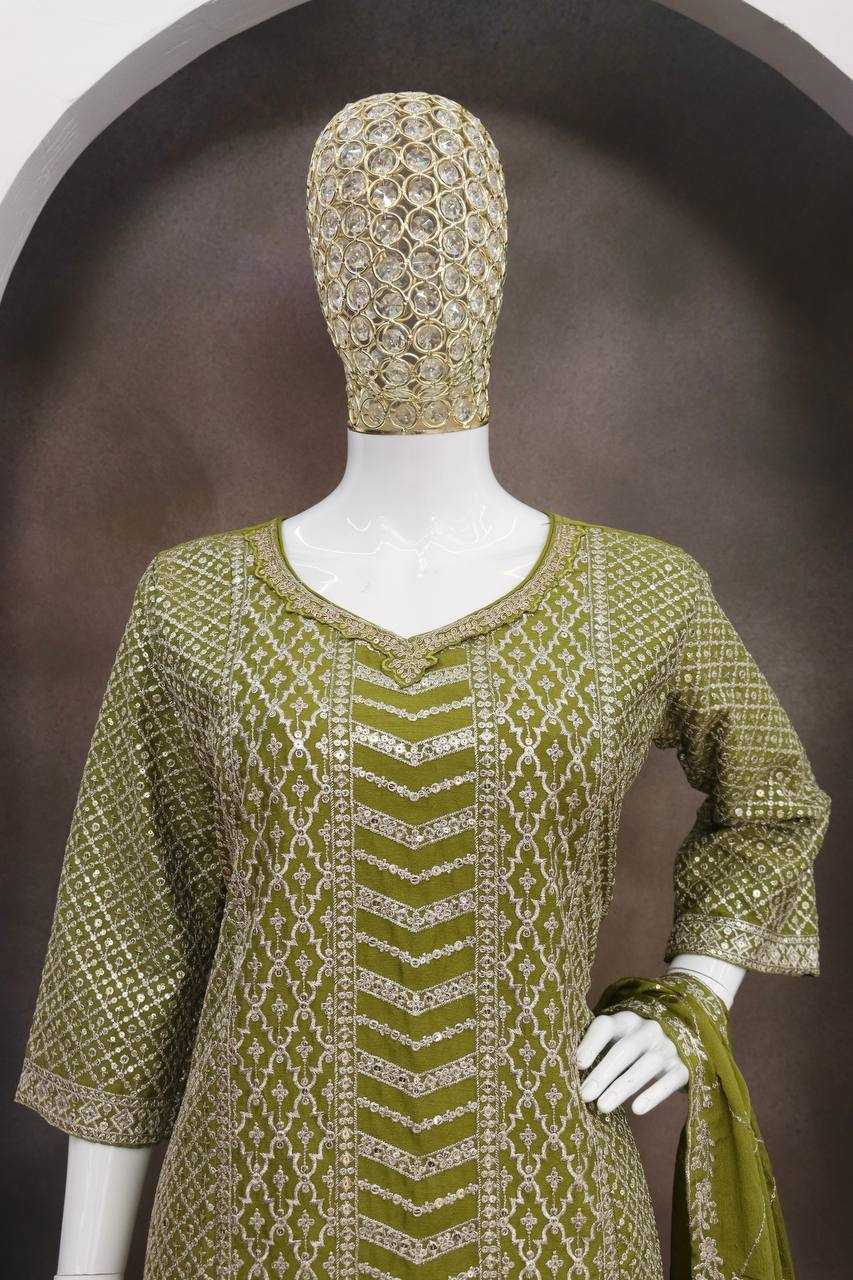 Ynf Chinon KESH504 7518 Suits & Dresses Wedding Collections Festive Collections Wholesale Embroidery Suits Designer Suits Wedding Outfits Manufacturer