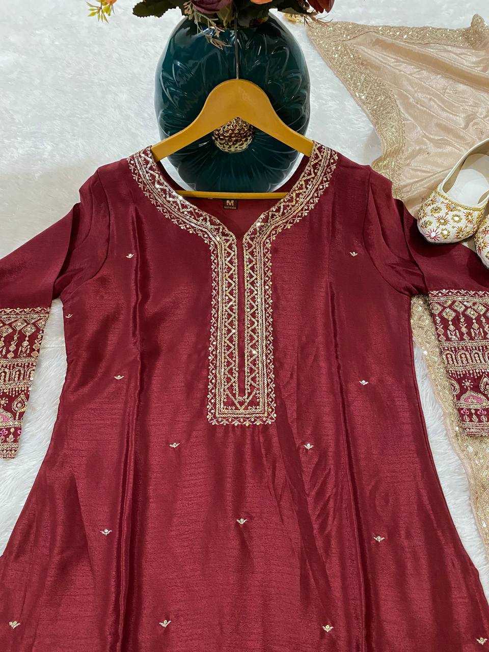 Ynf Chinon KESH526 92 Kurti Wholesale Party Wear Kurtis Designer Kurtis Fancy Kurti Manufacturer