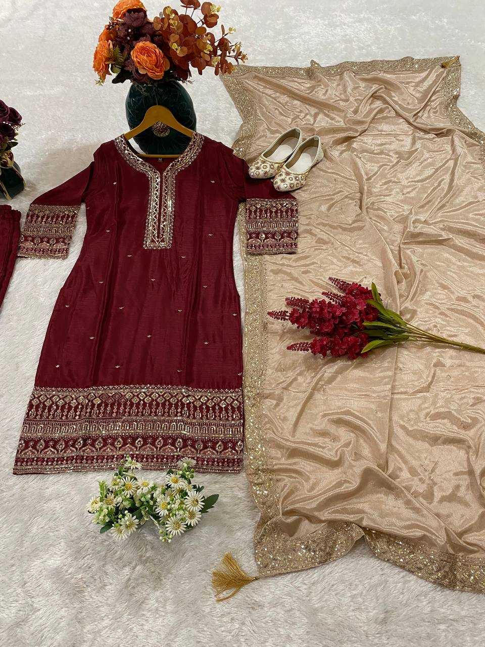 Ynf Chinon KESH526 92 Kurti Wholesale Party Wear Kurtis Designer Kurtis Fancy Kurti Manufacturer