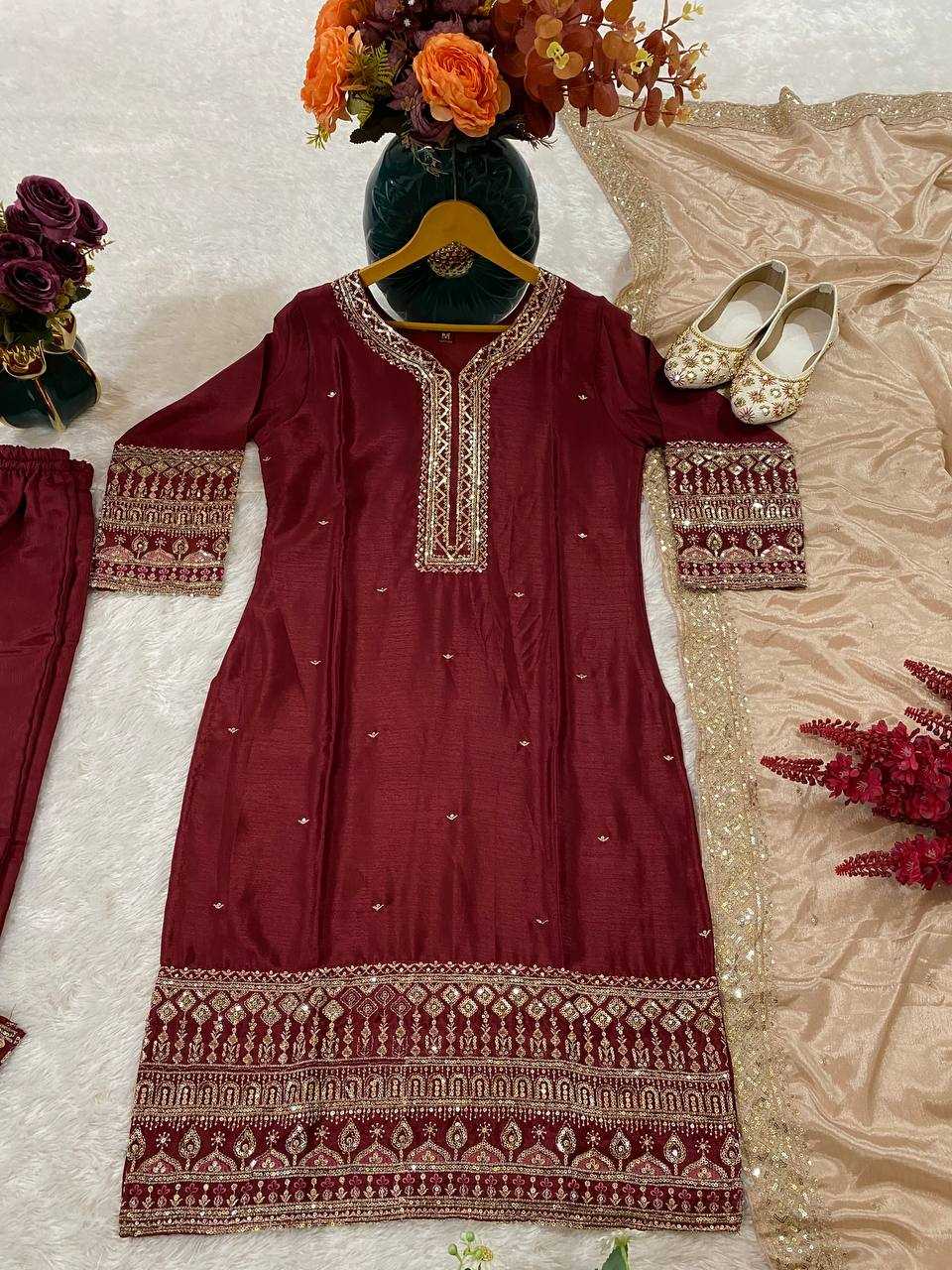 Ynf Chinon KESH526 92 Kurti Wholesale Party Wear Kurtis Designer Kurtis Fancy Kurti Manufacturer