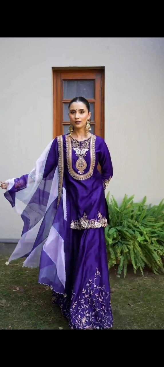 Ynf Chinon KESH526 95 Suits & Dresses Wedding Collections Festive Collections Wholesale Palazzo Suit Designer Suits Embroidered Suits Manufacturer