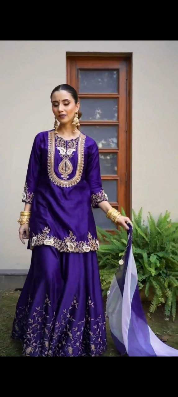 Ynf Chinon KESH526 95 Suits & Dresses Wedding Collections Festive Collections Wholesale Palazzo Suit Designer Suits Embroidered Suits Manufacturer