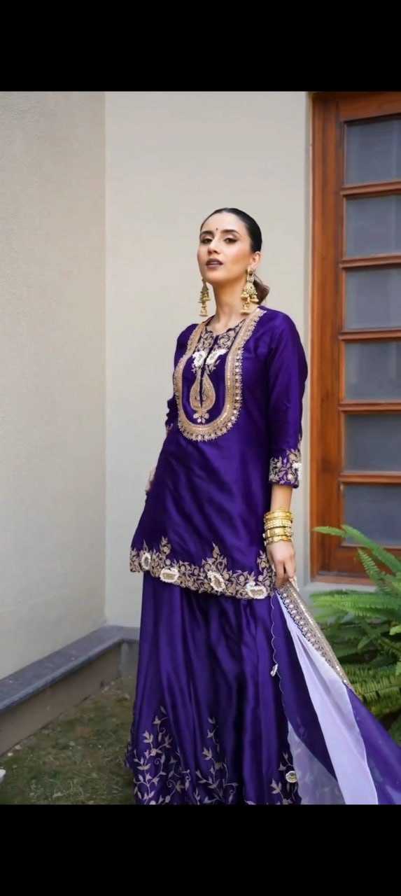 Ynf Chinon KESH526 95 Suits & Dresses Wedding Collections Festive Collections Wholesale Palazzo Suit Designer Suits Embroidered Suits Manufacturer