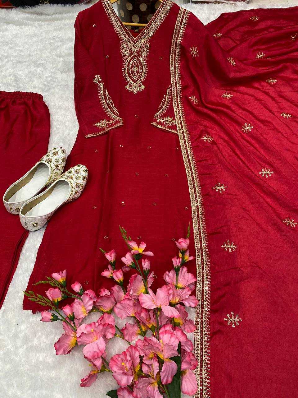 Ynf Chinon KESH526 G85 Kurti Wholesale Party Wear Kurtis Designer Kurtis Fancy Kurti Manufacturer