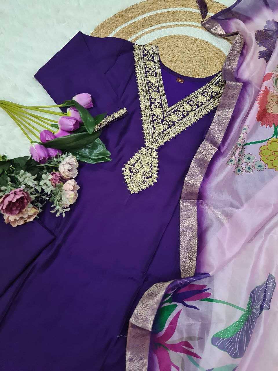 Ynf Chinon KESH529 AADHYA Suits & Dresses Wholesale Ladies Suits Embroidery Suits Party wear suits Manufacturer