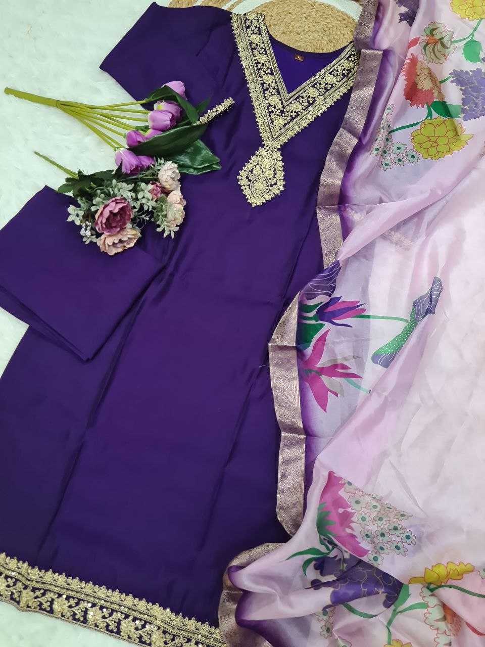 Ynf Chinon KESH529 AADHYA Suits & Dresses Wholesale Ladies Suits Embroidery Suits Party wear suits Manufacturer