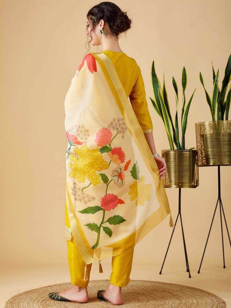 Ynf Chinon KESH529 AADHYA Suits & Dresses Wholesale Ladies Suits Embroidery Suits Party wear suits Manufacturer
