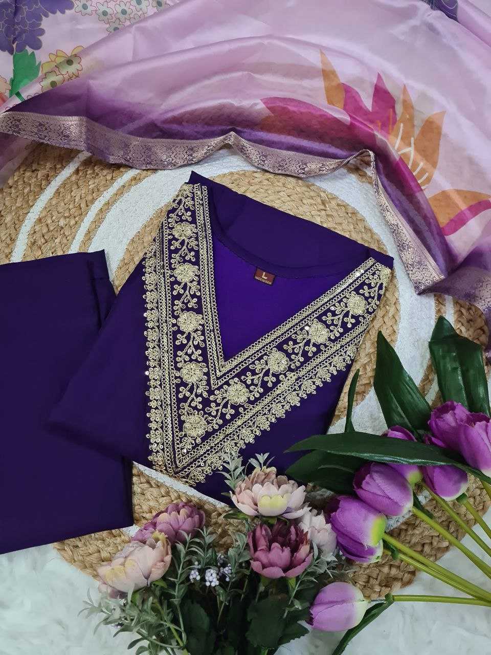Ynf Chinon KESH529 AADHYA Suits & Dresses Wholesale Ladies Suits Embroidery Suits Party wear suits Manufacturer