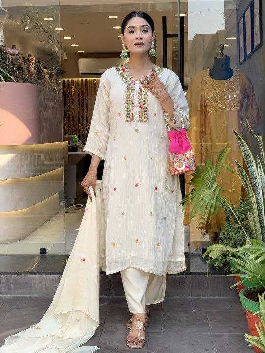 Ynf Chinon KESH529 NIYA Suits & Dresses Wedding Collections Festive Collections Wholesale Embroidery Suits Designer Suits Wedding guest dresses Manufacturer