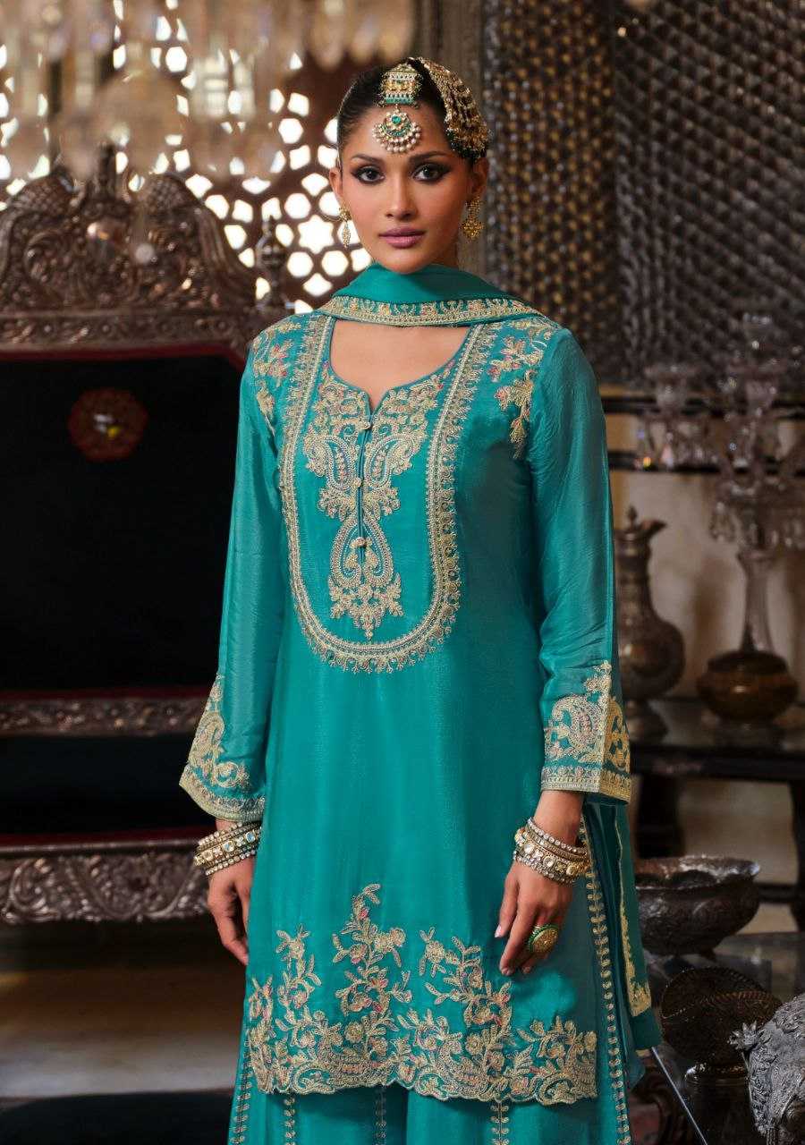 Ynf Chinon KESH530 Chalini Suits & Dresses Wholesale Sharara Salwar Suits Embroidery Suits Wedding Suits Manufacturer