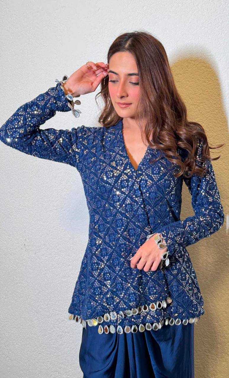 Ynf Chinon KESH531 1015 Kurti Wholesale Festive Kurtis Party Wear Kurtis Embroidered Kurtis Fancy Kurtis Manufacturer