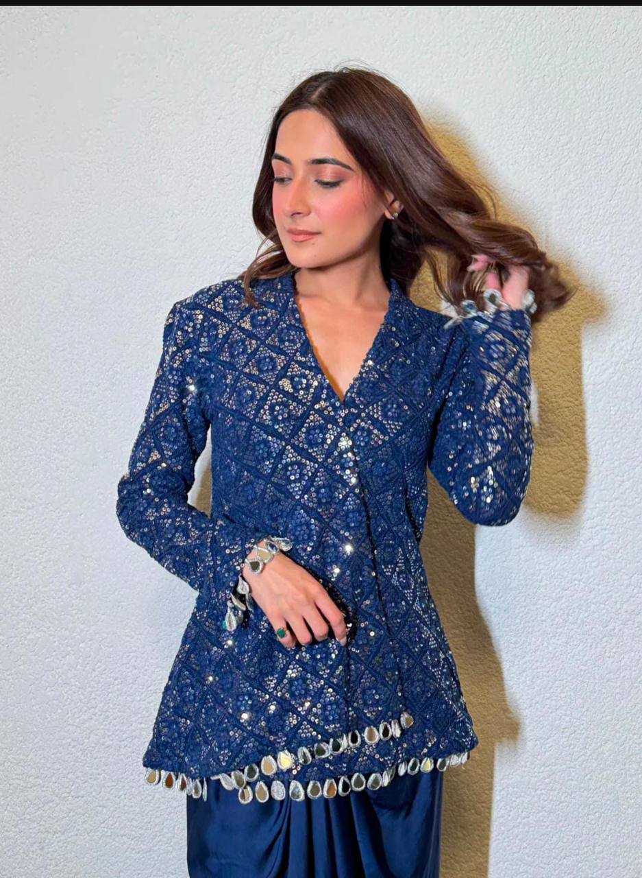 Ynf Chinon KESH531 1015 Kurti Wholesale Festive Kurtis Party Wear Kurtis Embroidered Kurtis Fancy Kurtis Manufacturer