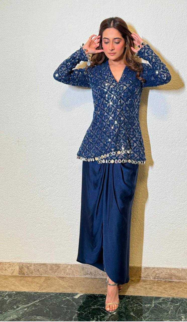 Ynf Chinon KESH531 1015 Kurti Wholesale Festive Kurtis Party Wear Kurtis Embroidered Kurtis Fancy Kurtis Manufacturer