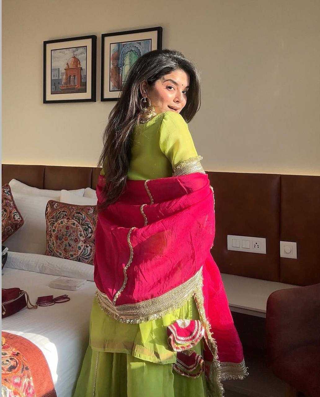 Ynf Chinon KESH531 1026 Suits & Dresses Wholesale Ladies Suits Sharara Salwar Suits Embroidery Suits Zari Work Suit Manufacturer