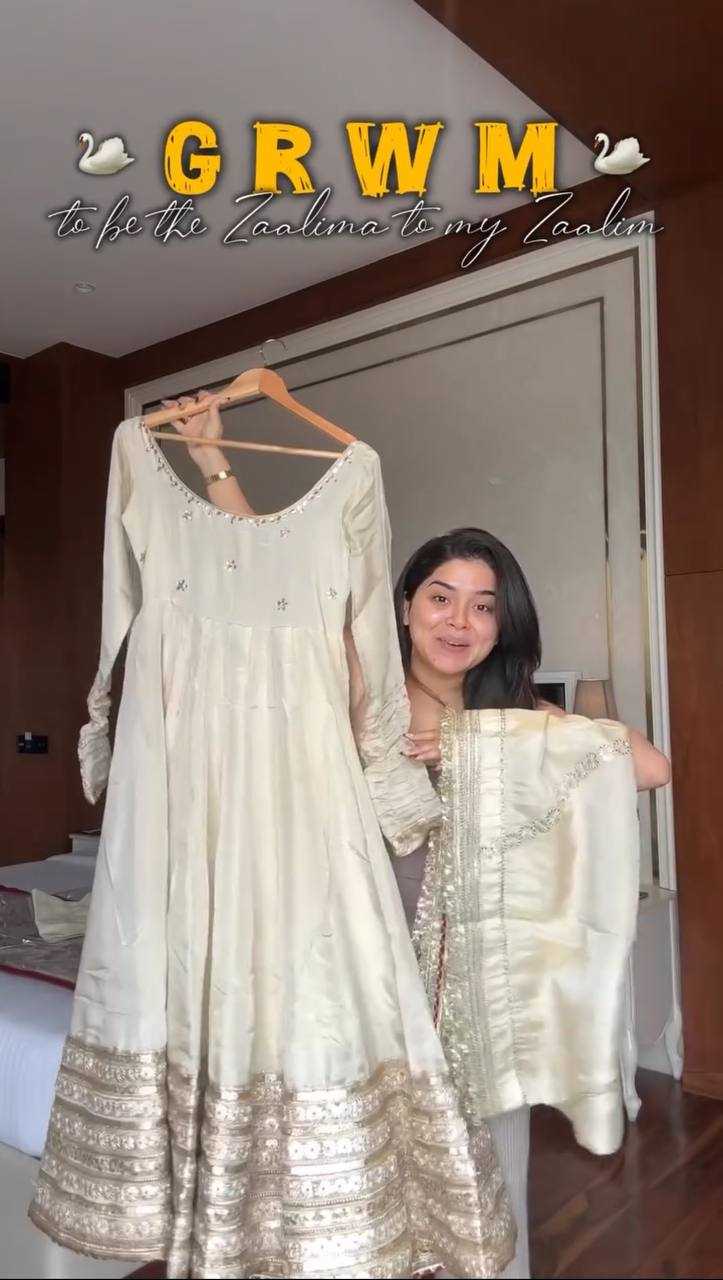 Ynf Chinon KESH533 5078 Gowns Wholesale Fancy Gowns Embroidery Gowns Anarkali Gown Long Gowns Sequin Gowns Manufacturer
