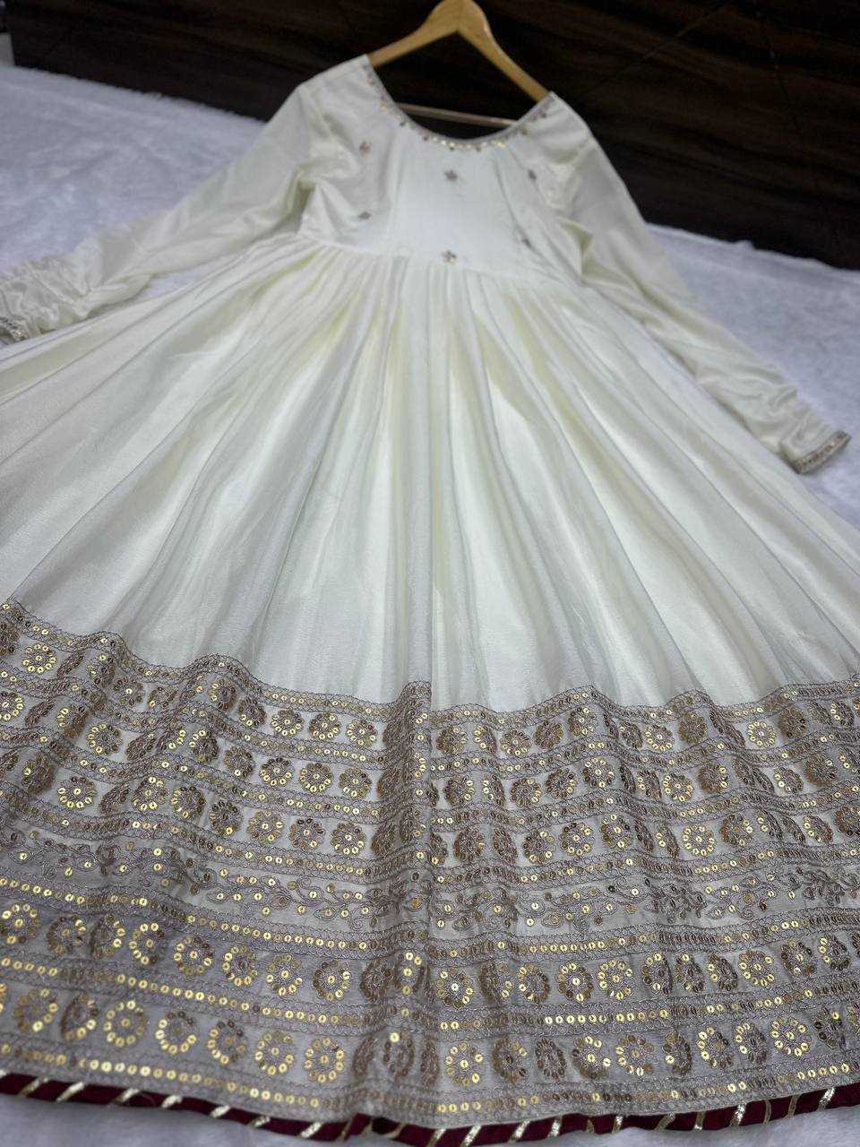 Ynf Chinon KESH533 5078 Gowns Wholesale Fancy Gowns Embroidery Gowns Anarkali Gown Long Gowns Sequin Gowns Manufacturer