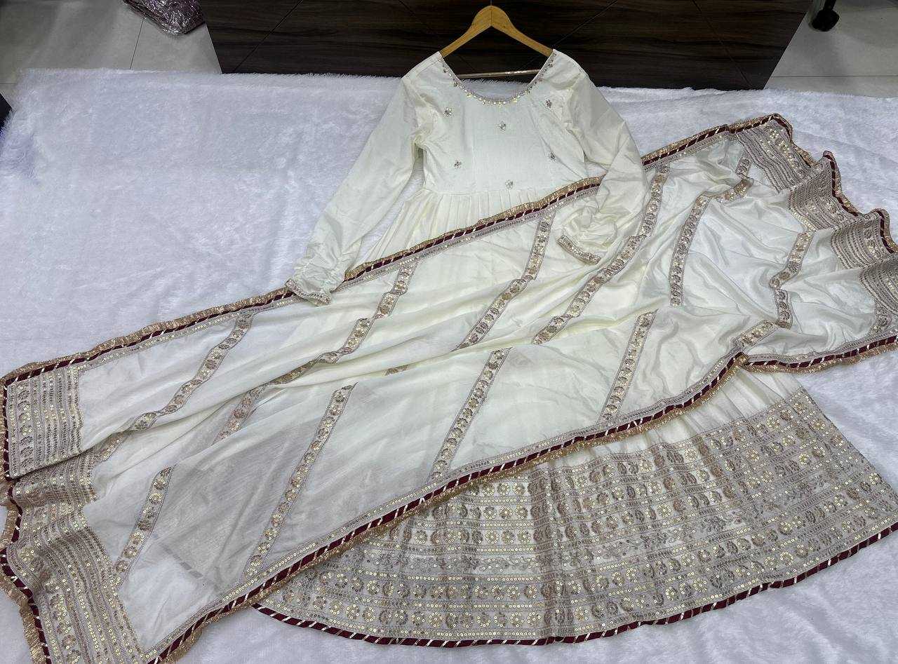 Ynf Chinon KESH533 5078 Gowns Wholesale Fancy Gowns Embroidery Gowns Anarkali Gown Long Gowns Sequin Gowns Manufacturer
