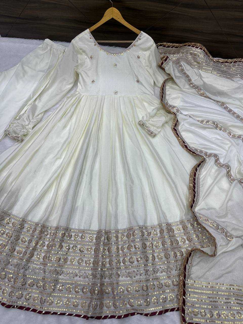 Ynf Chinon KESH533 5078 Gowns Wholesale Fancy Gowns Embroidery Gowns Anarkali Gown Long Gowns Sequin Gowns Manufacturer