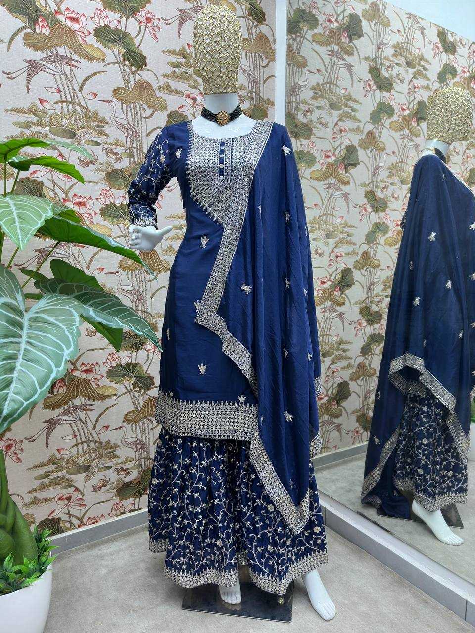 Ynf Chinon KESH533 5084 Suits & Dresses Wholesale Ladies Suits Sharara Salwar Suits Embroidery Suits Wedding Suits Manufacturer