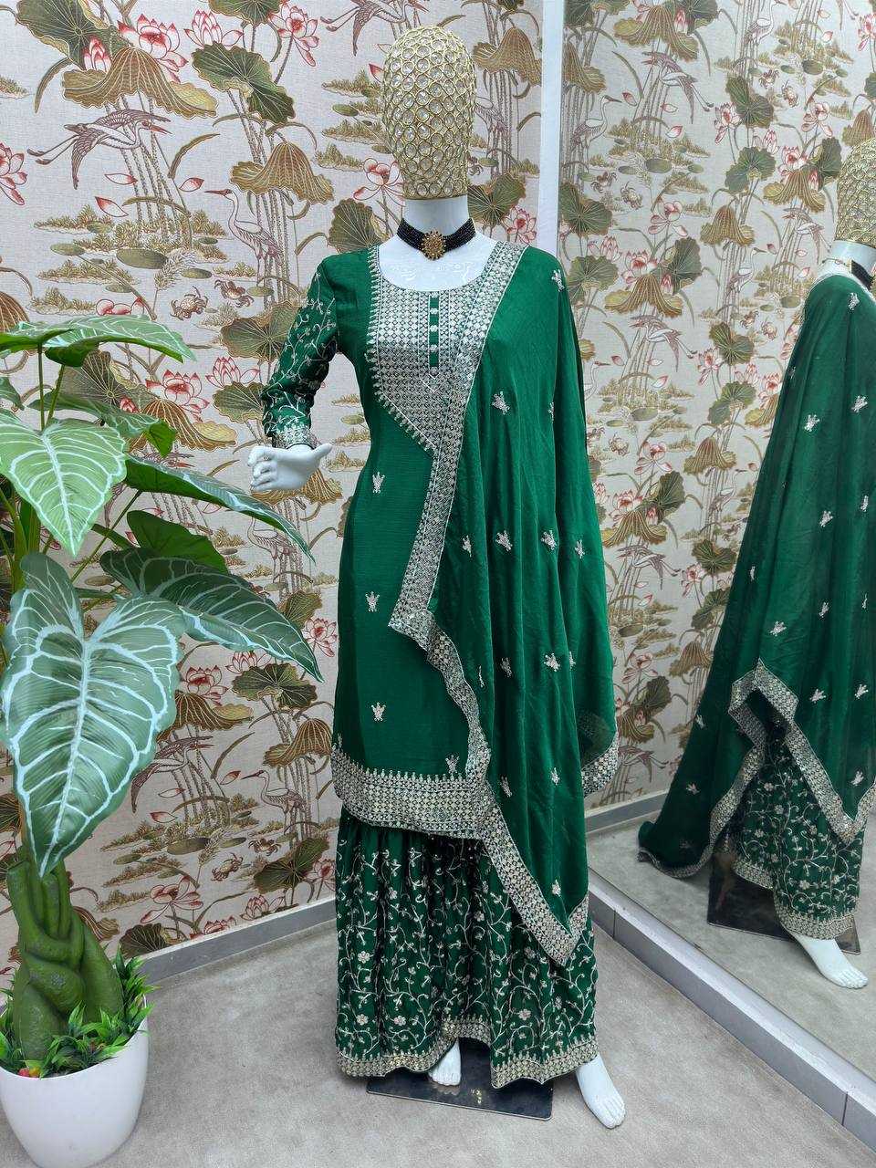 Ynf Chinon KESH533 5084 Suits & Dresses Wholesale Ladies Suits Sharara Salwar Suits Embroidery Suits Wedding Suits Manufacturer