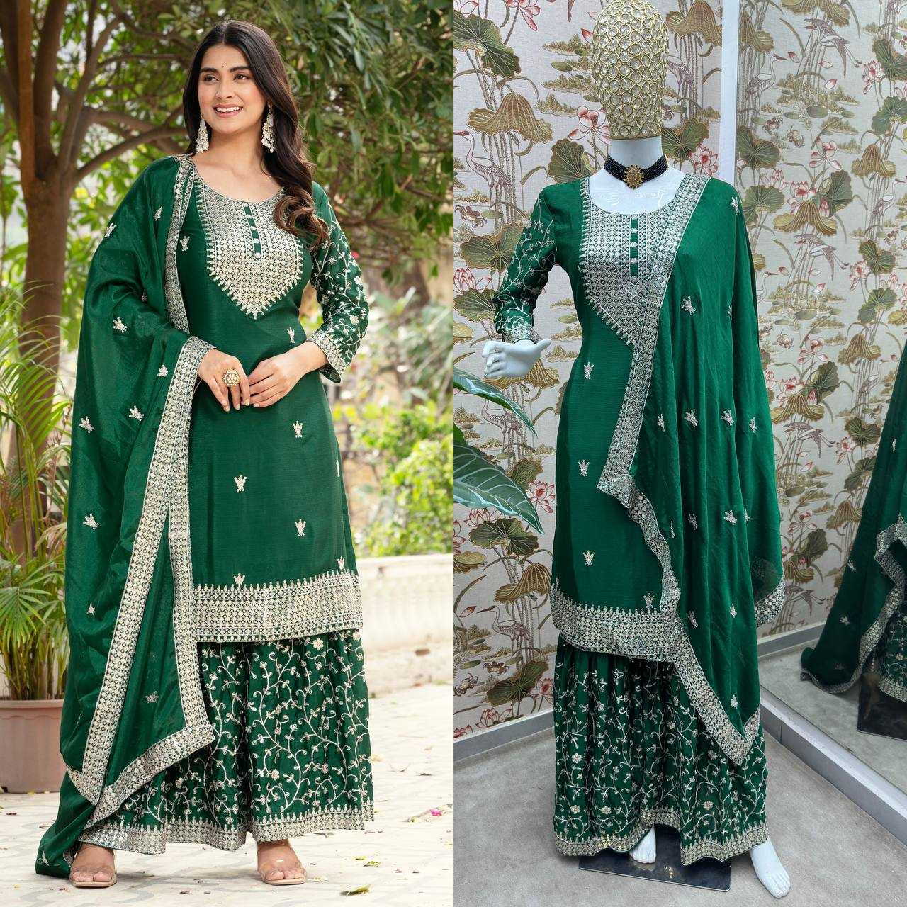 Ynf Chinon KESH533 5084 Suits & Dresses Wholesale Ladies Suits Sharara Salwar Suits Embroidery Suits Wedding Suits Manufacturer