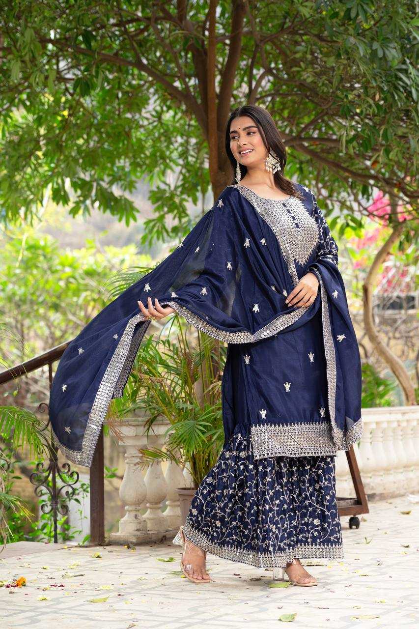 Ynf Chinon KESH533 5084 Suits & Dresses Wholesale Ladies Suits Sharara Salwar Suits Embroidery Suits Wedding Suits Manufacturer