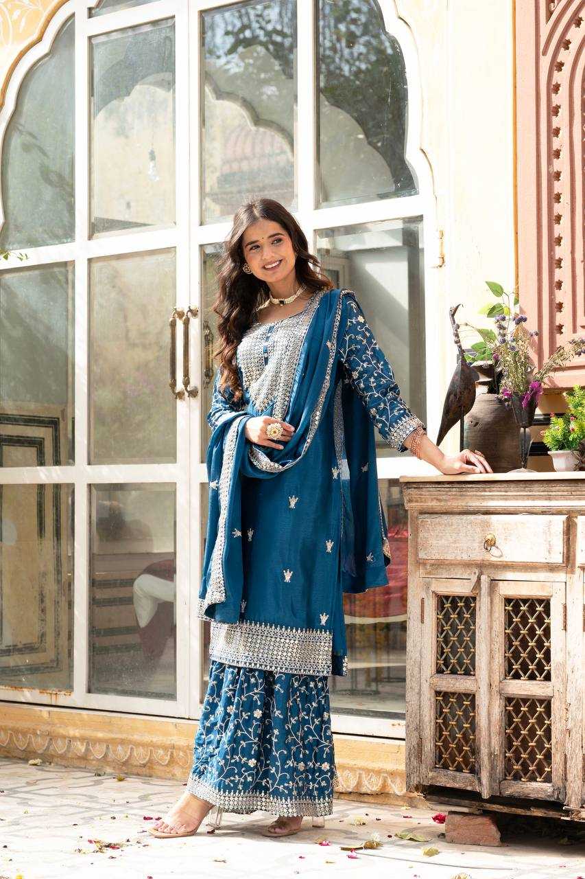Ynf Chinon KESH533 5084 Suits & Dresses Wholesale Ladies Suits Sharara Salwar Suits Embroidery Suits Wedding Suits Manufacturer