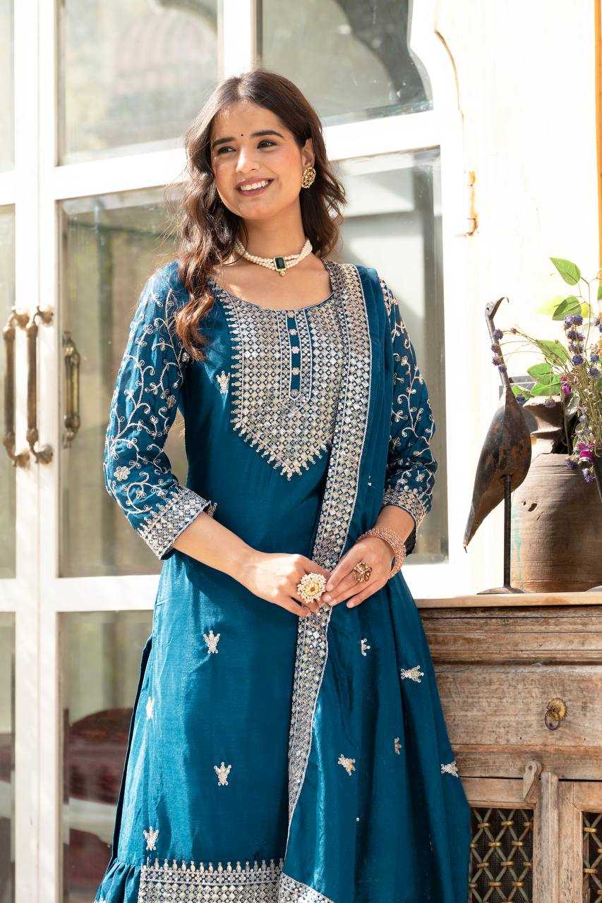 Ynf Chinon KESH533 5084 Suits & Dresses Wholesale Ladies Suits Sharara Salwar Suits Embroidery Suits Wedding Suits Manufacturer