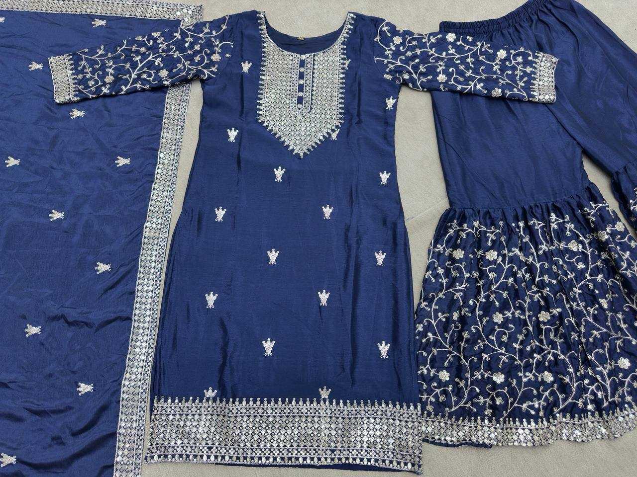 Ynf Chinon KESH533 5084 Suits & Dresses Wholesale Ladies Suits Sharara Salwar Suits Embroidery Suits Wedding Suits Manufacturer