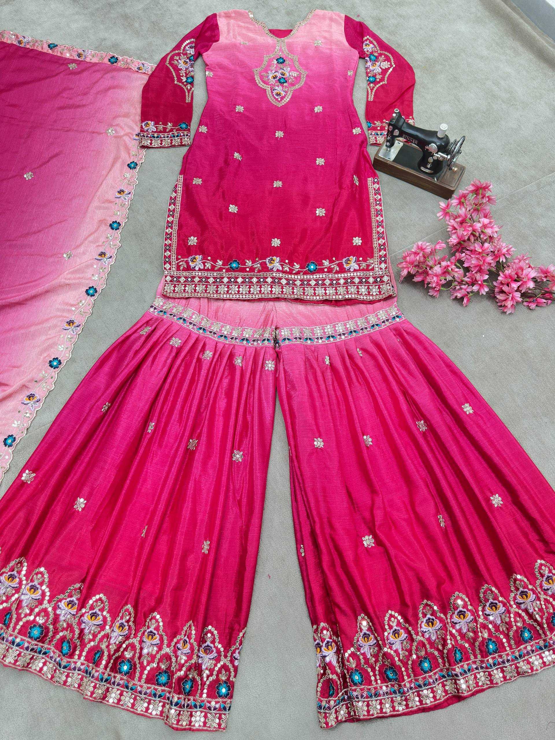 Ynf Chinon KESH533 5121 Suits & Dresses Wholesale Ladies Suits Sharara Salwar Suits Embroidery Suits Wedding Suits Manufacturer