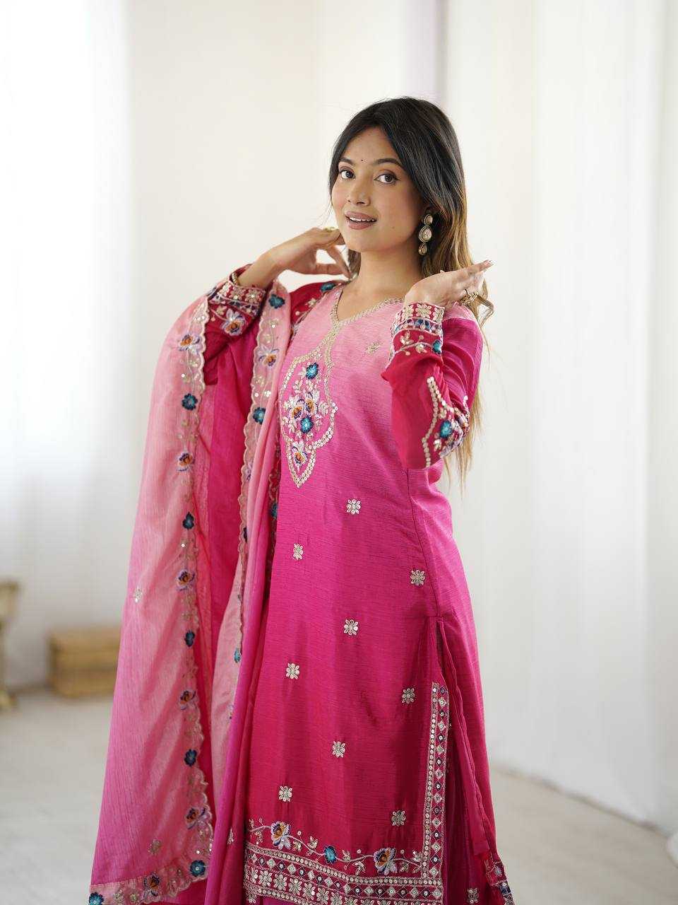 Ynf Chinon KESH533 5121 Suits & Dresses Wholesale Ladies Suits Sharara Salwar Suits Embroidery Suits Wedding Suits Manufacturer
