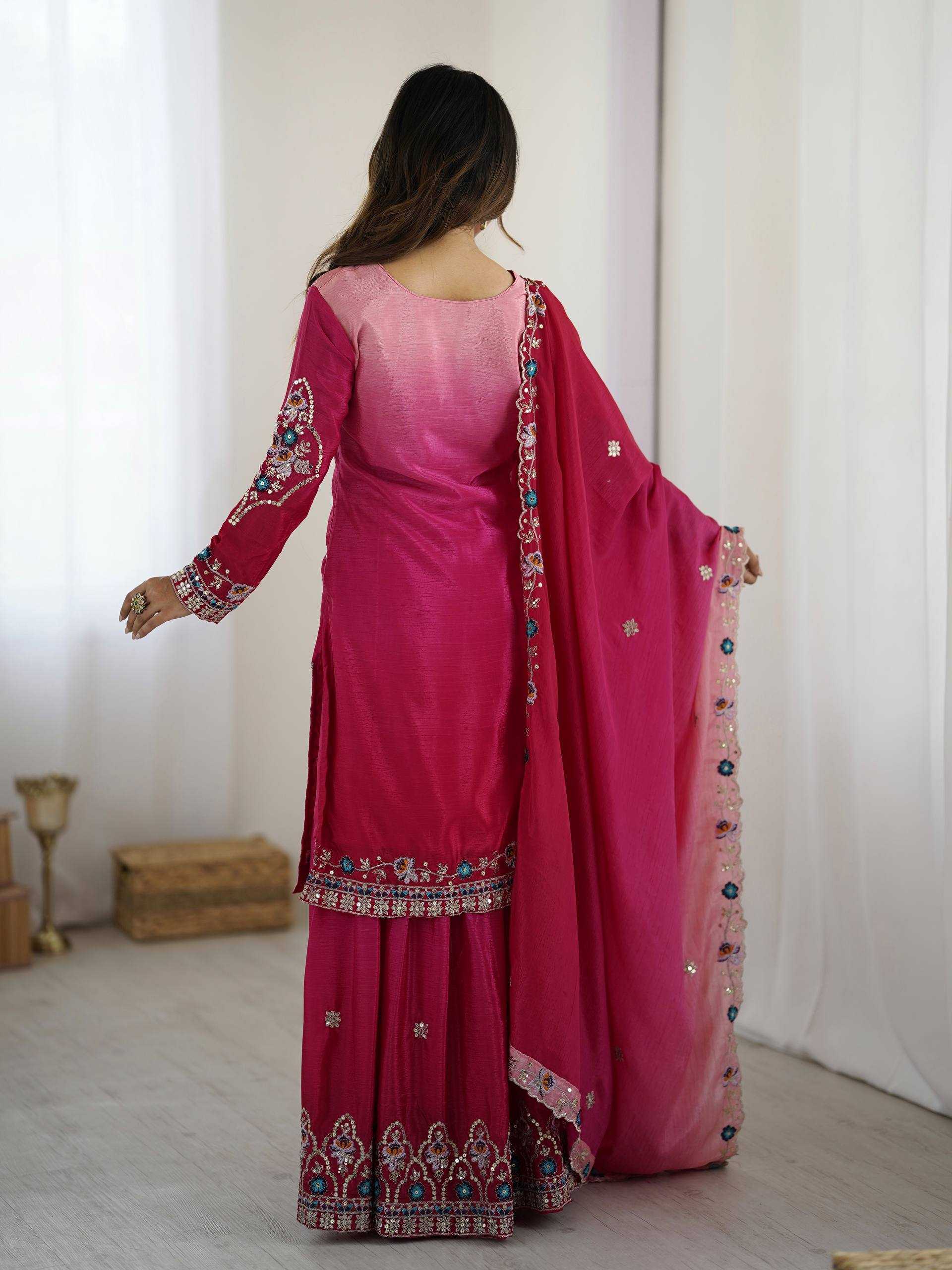 Ynf Chinon KESH533 5121 Suits & Dresses Wholesale Ladies Suits Sharara Salwar Suits Embroidery Suits Wedding Suits Manufacturer