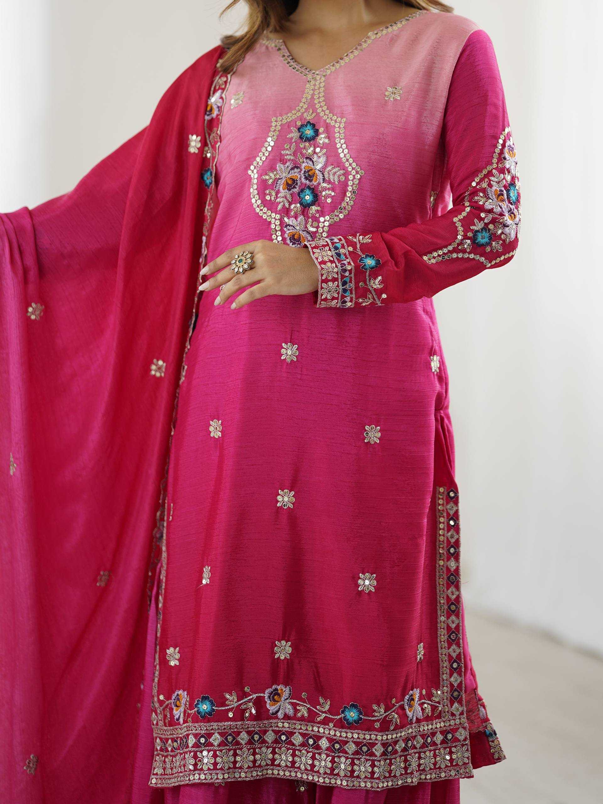 Ynf Chinon KESH533 5121 Suits & Dresses Wholesale Ladies Suits Sharara Salwar Suits Embroidery Suits Wedding Suits Manufacturer