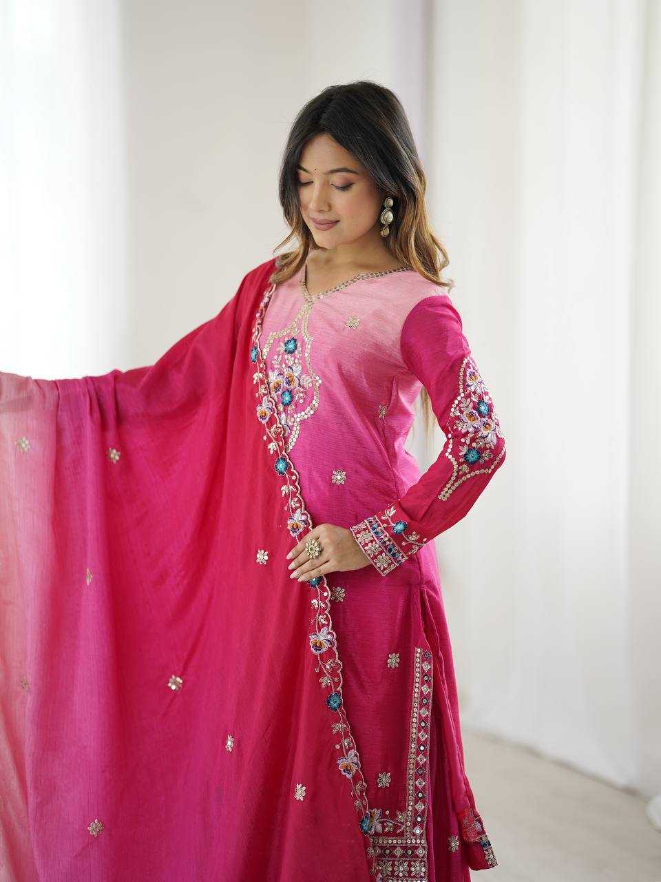 Ynf Chinon KESH533 5121 Suits & Dresses Wholesale Ladies Suits Sharara Salwar Suits Embroidery Suits Wedding Suits Manufacturer