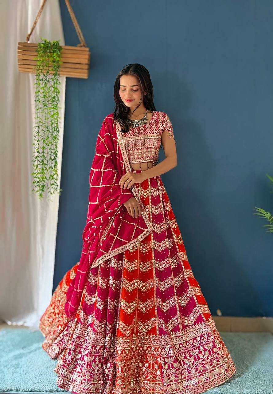 Ynf Chinon KESH533 5122 Lehengas Wholesale Fancy Lehenga Embroidered Lehenga Sequins Lehenga Lehenga With Cancan Manufacturer