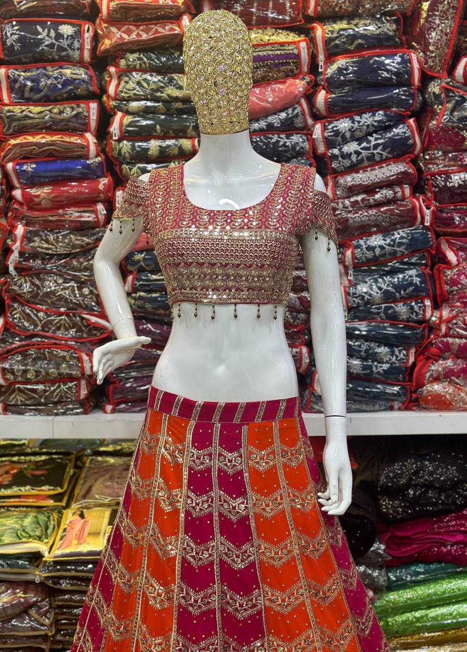 Ynf Chinon KESH533 5122 Lehengas Wholesale Fancy Lehenga Embroidered Lehenga Sequins Lehenga Lehenga With Cancan Manufacturer