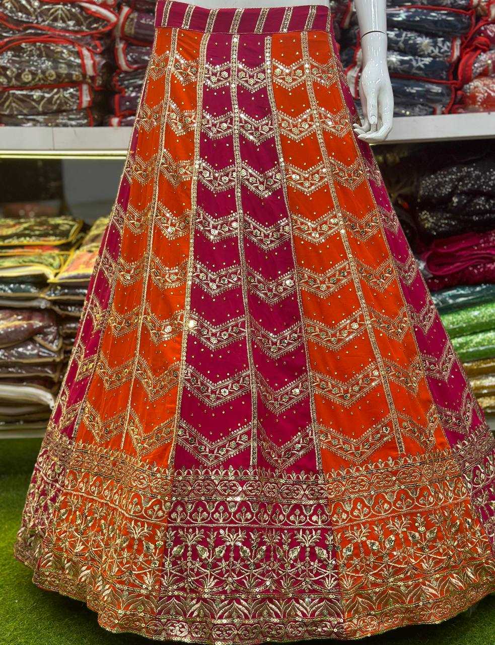 Ynf Chinon KESH533 5122 Lehengas Wholesale Fancy Lehenga Embroidered Lehenga Sequins Lehenga Lehenga With Cancan Manufacturer