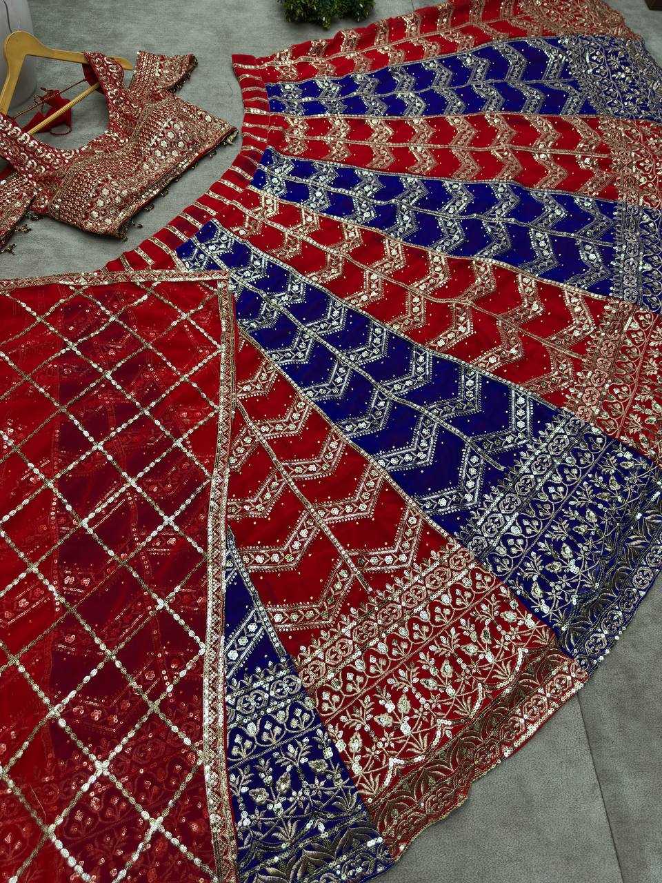 Ynf Chinon KESH533 5122 Lehengas Wholesale Fancy Lehenga Embroidered Lehenga Sequins Lehenga Lehenga With Cancan Manufacturer
