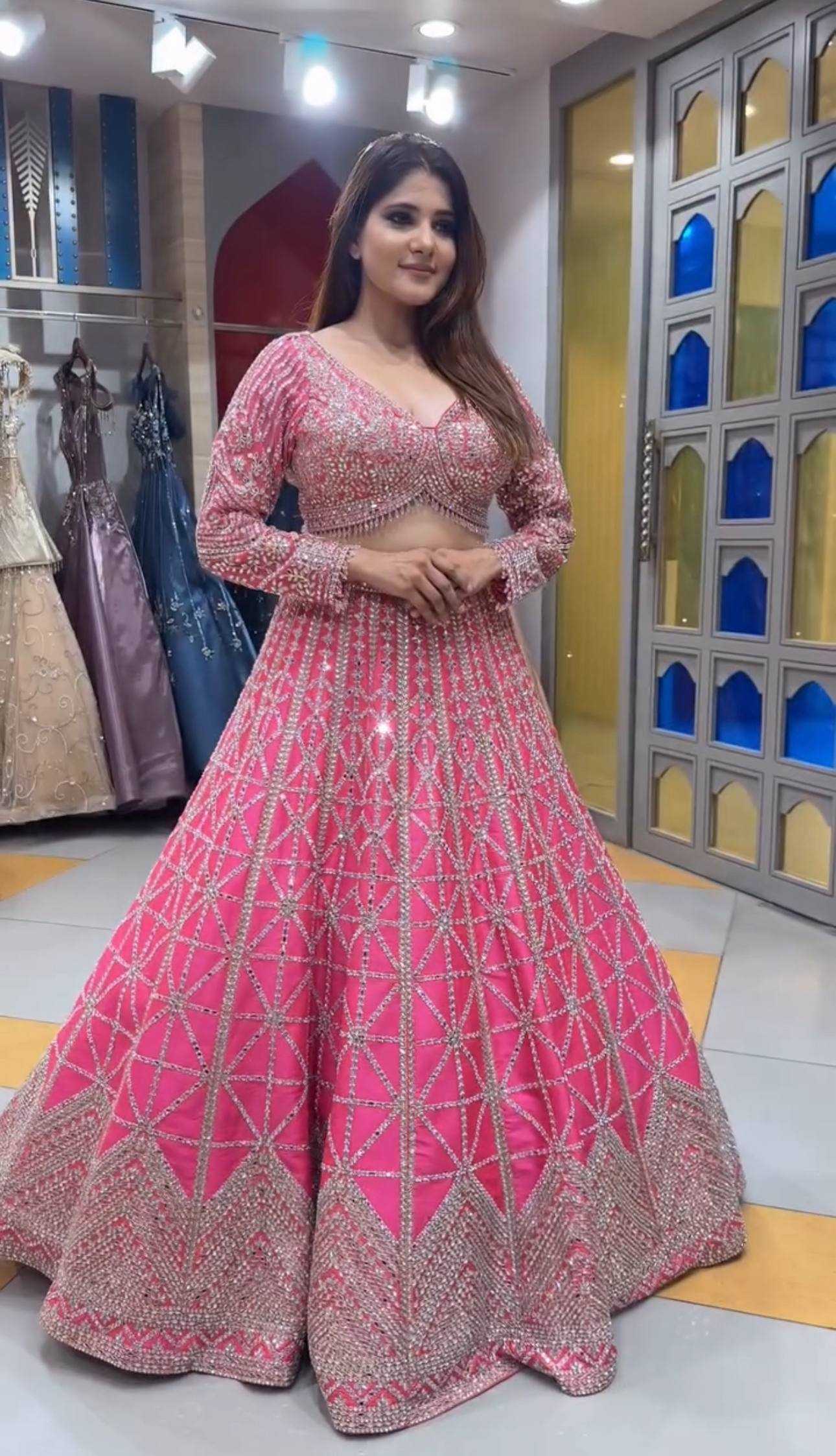 Ynf Chinon KESH533 5124 Lehengas Wedding Collections Festive Collections Wholesale Embroidered Lehenga Designer Lehenga Choli Wedding Outfits Manufacturer
