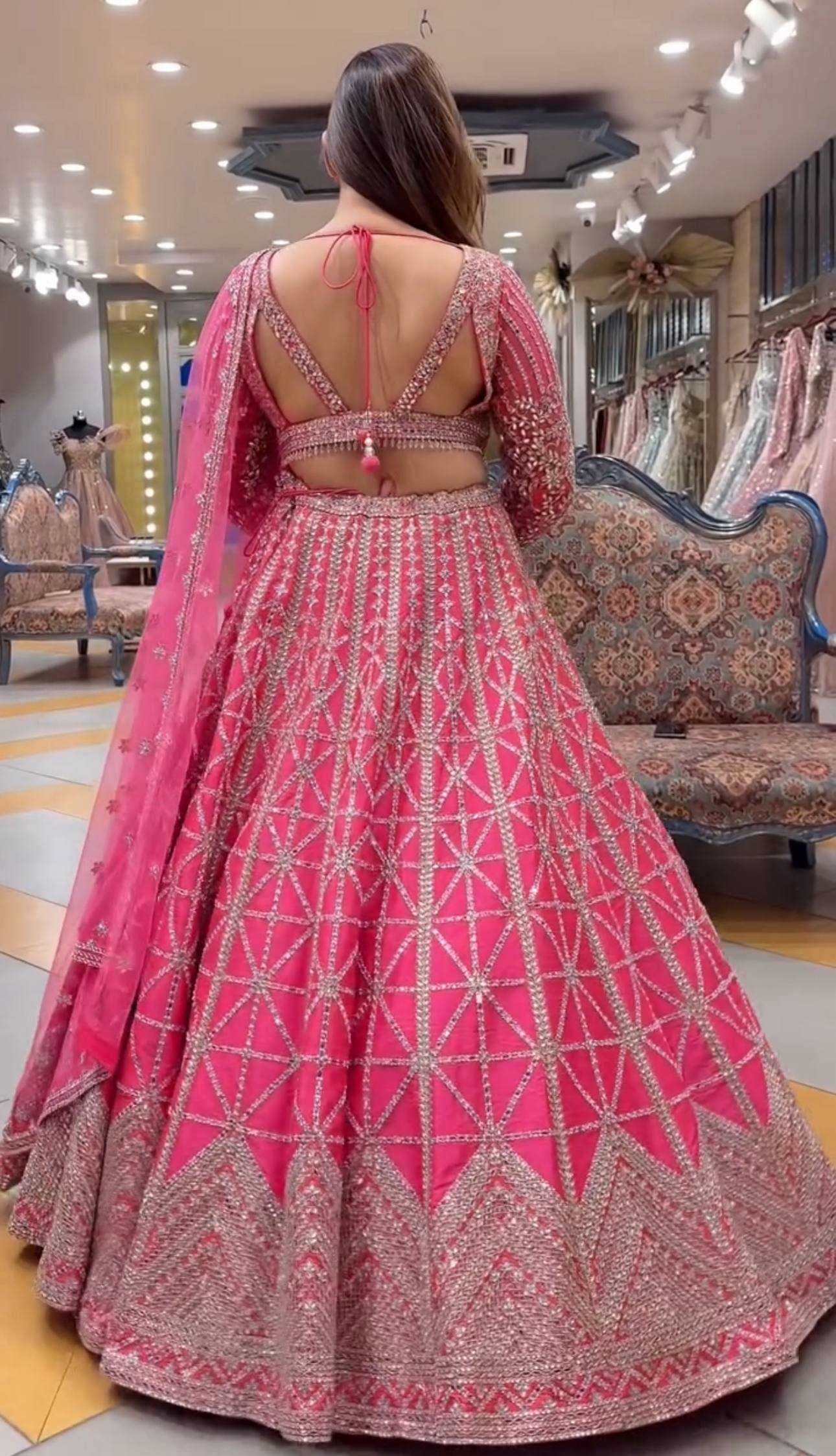 Ynf Chinon KESH533 5124 Lehengas Wedding Collections Festive Collections Wholesale Embroidered Lehenga Designer Lehenga Choli Wedding Outfits Manufacturer