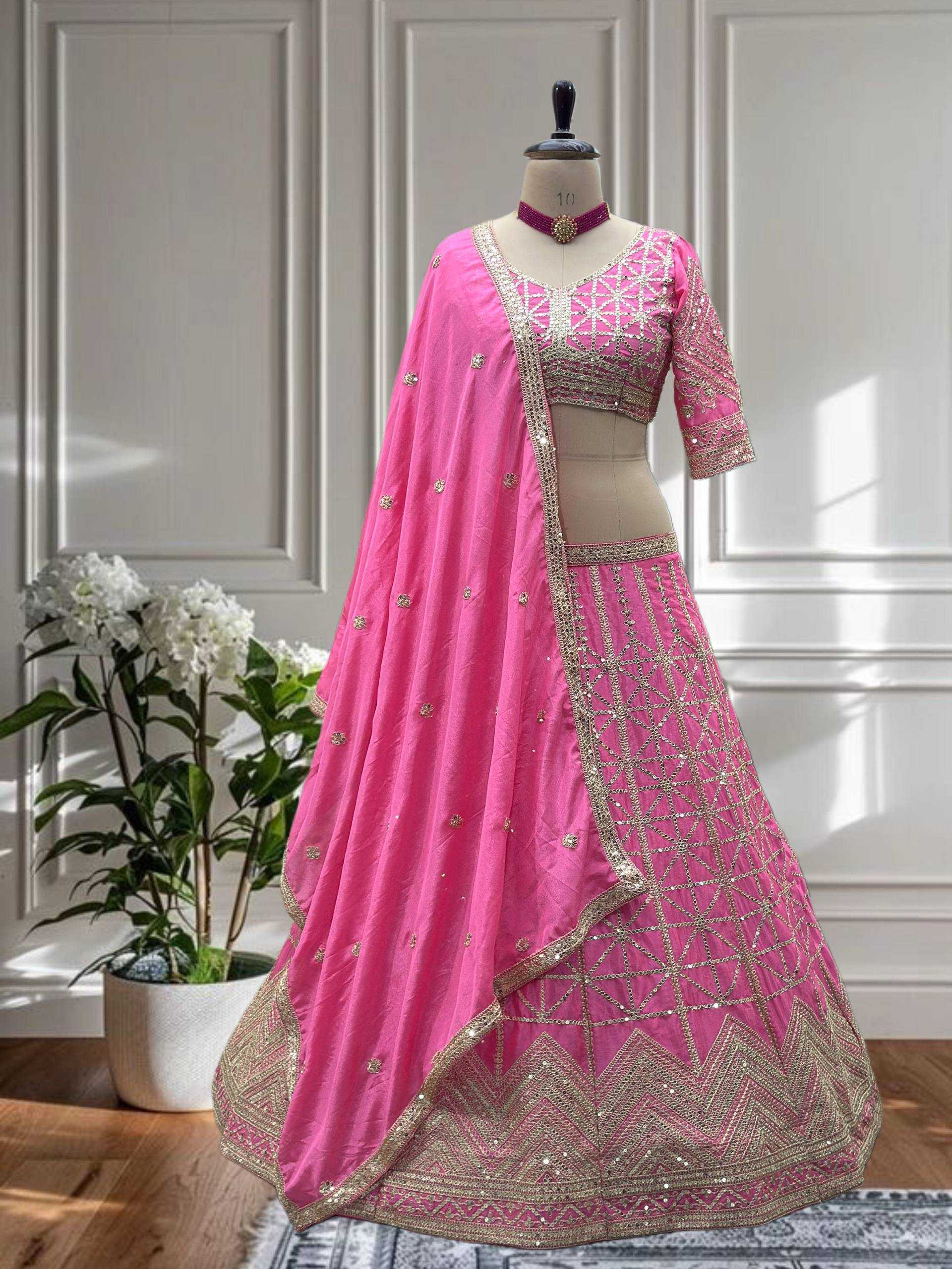 Ynf Chinon KESH533 5124 Lehengas Wedding Collections Festive Collections Wholesale Embroidered Lehenga Designer Lehenga Choli Wedding Outfits Manufacturer