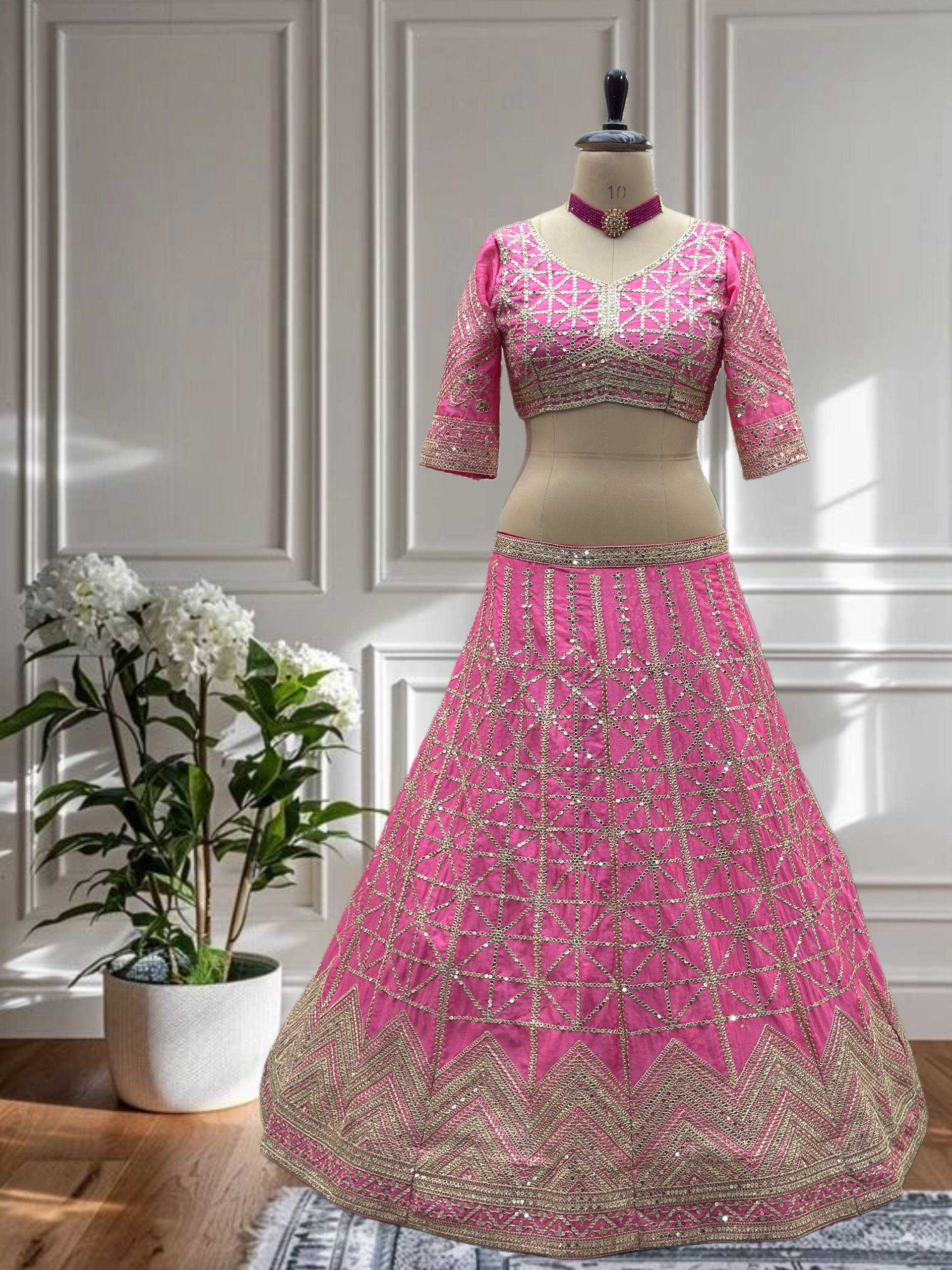 Ynf Chinon KESH533 5124 Lehengas Wholesale Fancy Lehenga Wedding Lehenga Embroidered Lehenga Sequins Lehenga Lehenga With Cancan Manufacturer