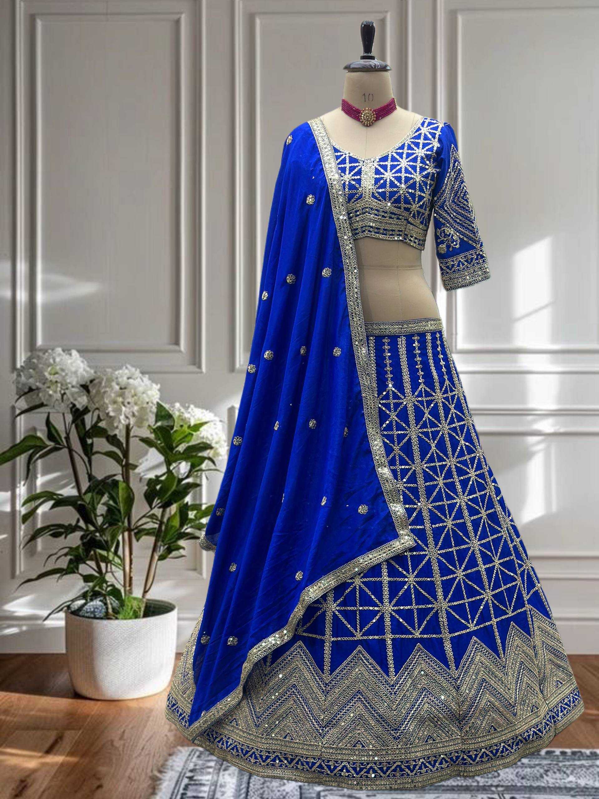 Ynf Chinon KESH533 5124 Lehengas Wholesale Fancy Lehenga Wedding Lehenga Embroidered Lehenga Sequins Lehenga Lehenga With Cancan Manufacturer