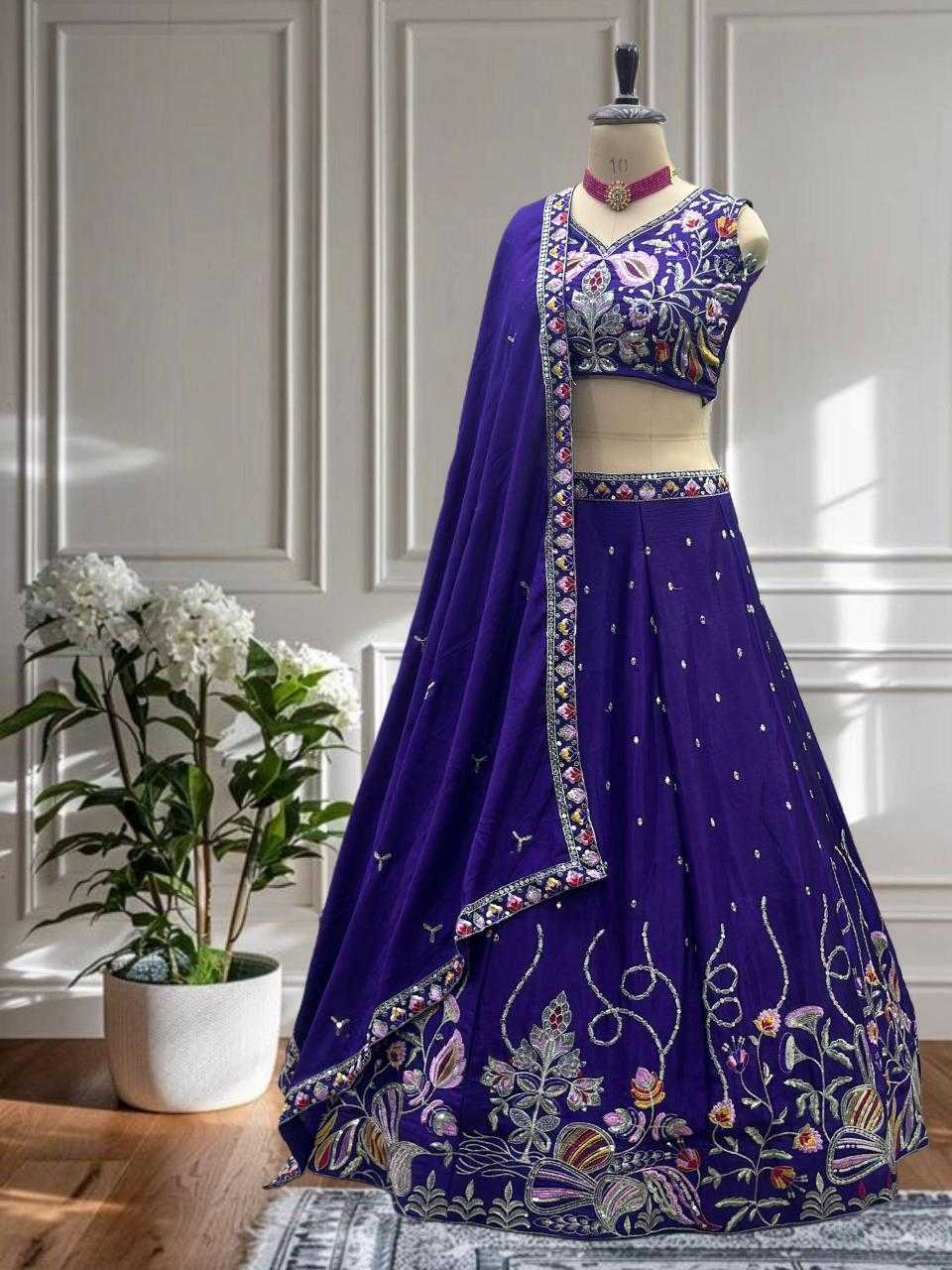 Ynf Chinon KESH533 5125 Lehengas Wholesale Designer Lehenga Sequins Lehenga Manufacturer